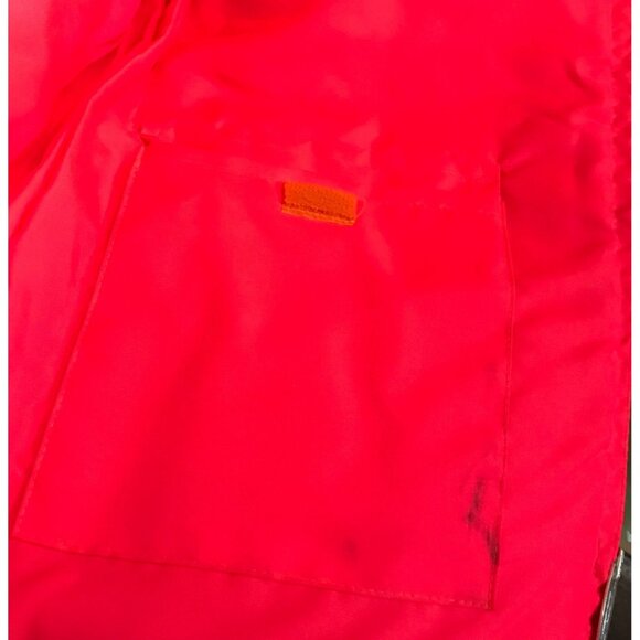 Firestone Red Vest Vintage Reversible Size S Retro Auto Racing Mechanic Jacket - Picture 13 of 16